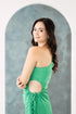 GS Party: Renee One Shoulder Pleated Dress with Cutout Details
